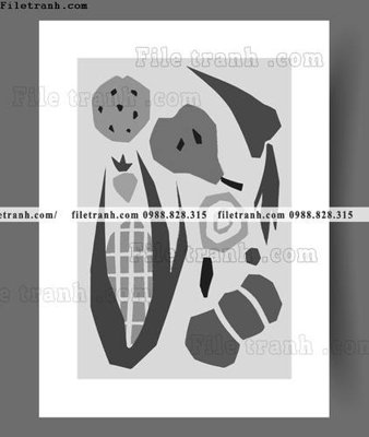 File gốc tranh truu tuong don gian phong cach bac au 1551 (in lụa) họa tiết 3D