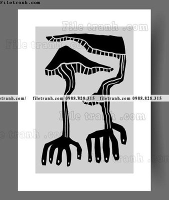 File in mica tranh truu tuong don gian phong cach bac au 1568 (bản gốc) sắc sảo