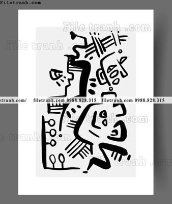 Download file gốc tranh truu tuong don gian phong cach bac au 1577 (in mica) trang trí