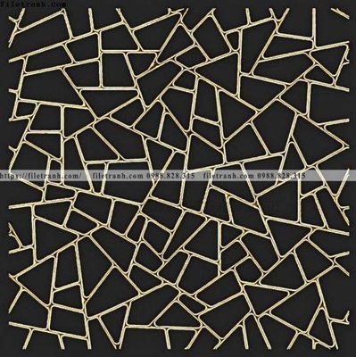 File gốc tranh truu tuong giap vang 177 (in lụa) hoa văn cổ điển