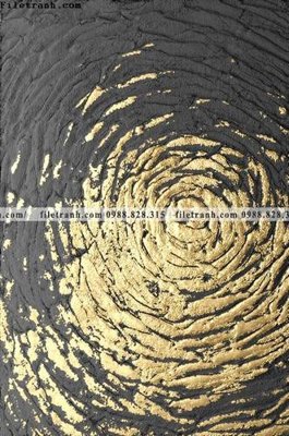 File tranh tranh truu tuong giap vang 213 (bản gốc) in lụa dán tường