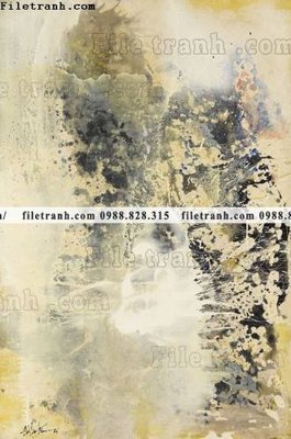 File PSD tranh truu tuong mau nuoc in canvas dep 672 (nguyên bản) cho thiết kế