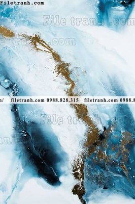 File gốc tranh truu tuong mau nuoc in canvas dep 677 (in lụa) hoa văn cổ điển