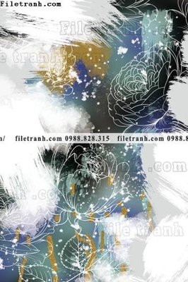 File tranh tranh truu tuong mau nuoc in canvas dep 681 (bản gốc) in canvas