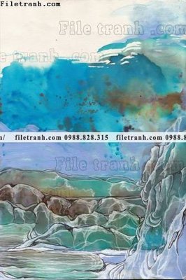 Download file tranh truu tuong mau nuoc in canvas dep 687 (gốc) in mica bàn thờ