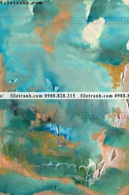 Tải file tranh truu tuong mau nuoc in canvas dep 694 (PSD) cho in tranh kính