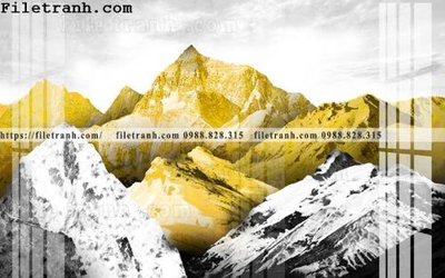 File tranh gốc tranh truu tuong nui vang 126 (bản quyền) file PSD