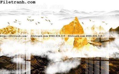 Tải file gốc tranh truu tuong nui vang 127 (bản PSD) chỉnh sửa được