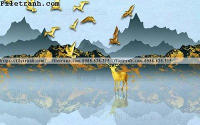 File tranh tranh truu tuong nui vang 133 (gốc) chủ đề tĩnh vật