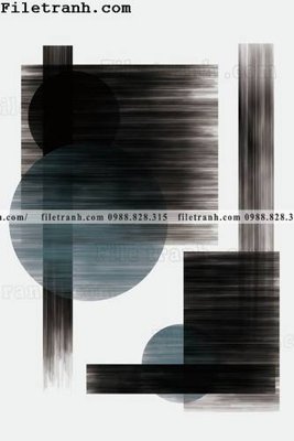 File in mica tranh truu tuong toi gian 184 (bản gốc) siêu trong