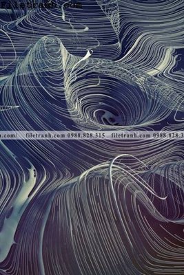 File PSD tranh truu tuong xanh 107 (bản gốc) cho nhà in