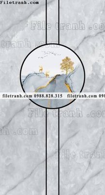 File tranh gốc in trần nhà tranh vach van da dung thong tang 623 3D