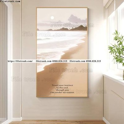 File PSD tranh ve bai bien hoang hon dep 501 (gốc) tách lớp chi tiết