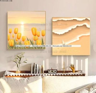 Tải file tranh ve bai bien hoang hon dep 509 (gốc) chủ đề tâm linh