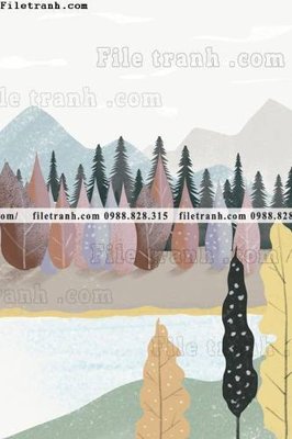 File tranh tranh ve hoang hon 625 (bản gốc) treo phòng ăn