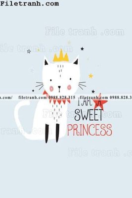 Ảnh mô tả file gốc in mica tranh ve hoat hinh phong tre em 357