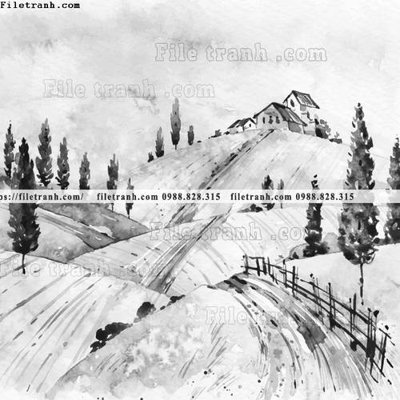 Tải file PSD tranh ve mau nuoc 1527 (nguyên layer) để in