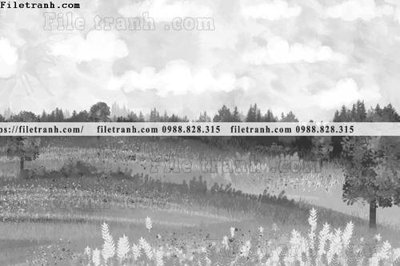 File in trần tranh ve mau nuoc 1531 (bản gốc) hoa văn