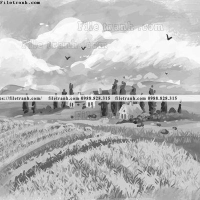 File gốc tranh ve mau nuoc 1534 (PSD/TIFF) độ phân giải cao