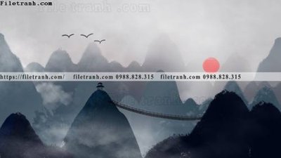 File PSD tranh ve muc trung quoc 524 (gốc) tách lớp chi tiết