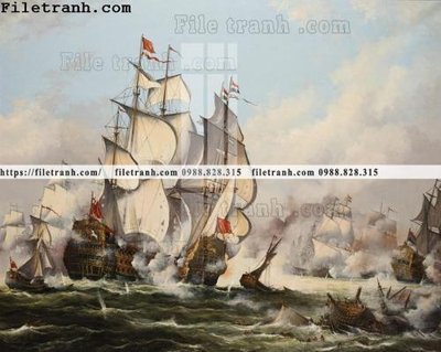 File gốc tranh ve son dau thuan buom xuoi gio 2006 (in lụa) tranh mã đáo