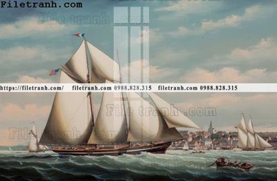 File tranh gốc in trần nhà tranh ve son dau thuan buom xuoi gio 2023 3D