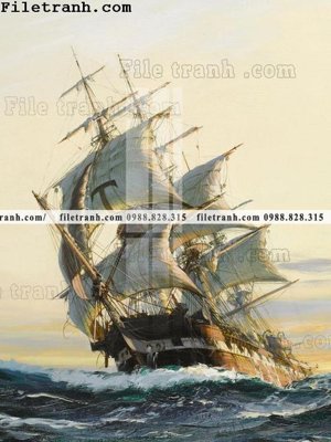 File ảnh gốc tranh ve son dau thuan buom xuoi gio 2032 không vỡ nét