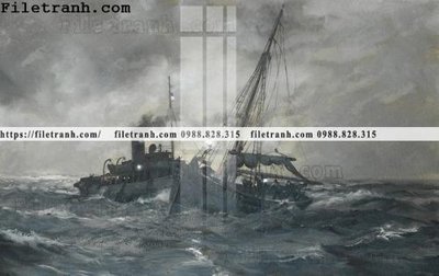 File tranh gốc tranh ve son dau thuan buom xuoi gio 2038 (bản quyền) độc đáo