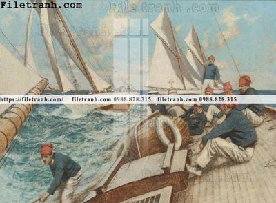 File tranh gốc tranh ve son dau thuan buom xuoi gio 2041 (bản quyền) Filetranh.com