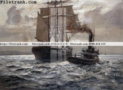 Ảnh gốc tranh ve son dau thuan buom xuoi gio 2047 (nét căng) in mica