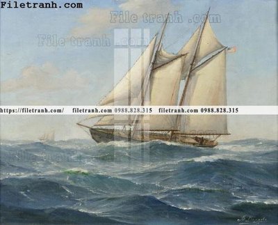 File ảnh tranh ve son dau thuan buom xuoi gio 2054 (gốc) trang trí khách sạn