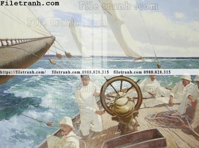 File gốc tranh ve son dau thuan buom xuoi gio 2096 (bản quyền) cho in ấn