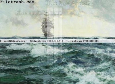 File ảnh tranh ve son dau thuan buom xuoi gio 2097 (gốc) cho trang trí nội thất