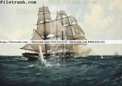 Tải file tranh ve son dau thuan buom xuoi gio 2102 (gốc) làm tranh treo tường