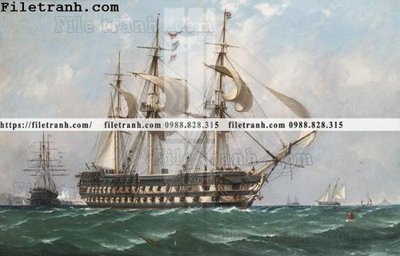 Tải file tranh ve son dau thuan buom xuoi gio 2105 (PSD) cho in tranh 3D