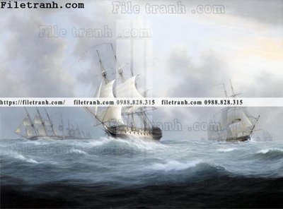 File in trần tranh ve son dau thuan buom xuoi gio 2110 (bản gốc) mây trời