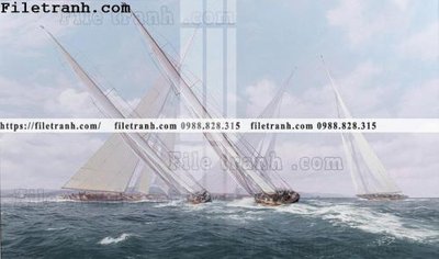 Ảnh gốc tranh ve son dau thuan buom xuoi gio 2126 (siêu chi tiết) để in ấn