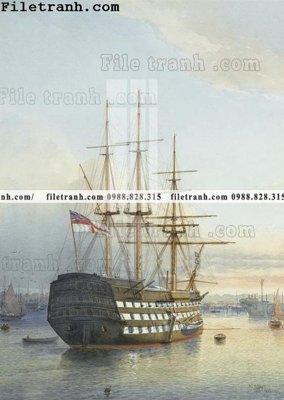 Chi tiết file gốc tranh ve son dau thuan buom xuoi gio 2133 (cho in tráng gương)