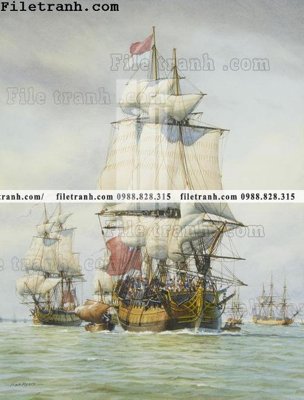 File in lụa tranh ve son dau thuan buom xuoi gio 2136 (phong cảnh) tranh ve son dau thuan buom xuoi gio 2136