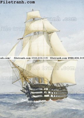 Tải file tranh ve son dau thuan buom xuoi gio 2140 (PSD) cho in tranh kính