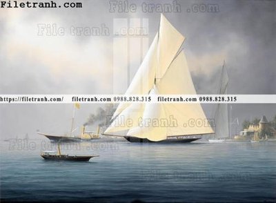 Download file gốc tranh ve son dau thuan buom xuoi gio 2144 (in lụa) nghệ thuật