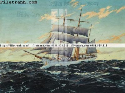 Tải file tranh ve son dau thuan buom xuoi gio 2145 (gốc) in trên mọi chất liệu