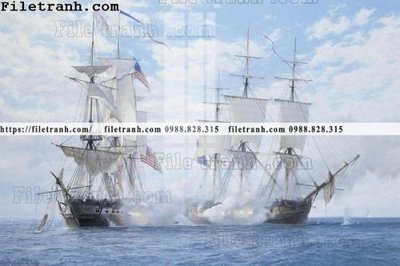 File gốc tranh ve son dau thuan buom xuoi gio 2159 (in mica) trang trí