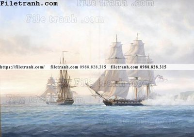 File tranh PSD tranh ve son dau thuan buom xuoi gio 2165 chất lượng cao