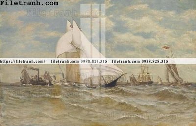 Tải file tranh gốc tranh ve son dau thuan buom xuoi gio 2173 chất lượng cao