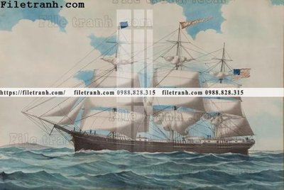 File PSD tranh ve son dau thuan buom xuoi gio 2191 (gốc) nhiều lớp (multi-layer)