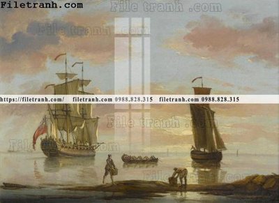 File tranh gốc tranh ve son dau thuan buom xuoi gio 2196 (bản quyền) độc đáo