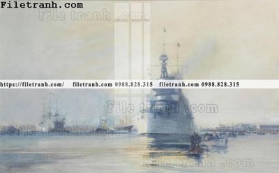 File gốc tranh ve son dau thuan buom xuoi gio 2198 (trang trí) cho phòng khách