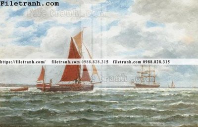 File in mica tranh ve son dau thuan buom xuoi gio 2218 (bản gốc) làm vách ngăn