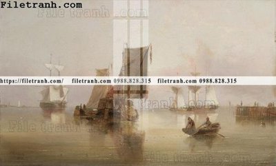 File tranh tranh ve son dau thuan buom xuoi gio 2226 (bản gốc) treo phòng ăn